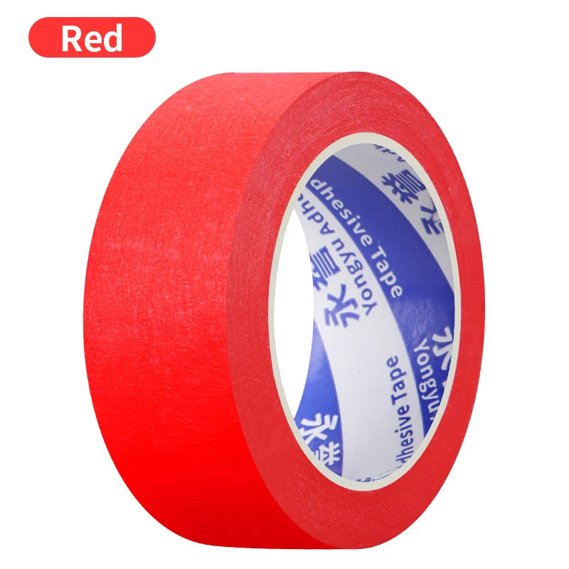 10/50m Color Masking Tape Black Decoration Masking Spray Paint Traceless Student Office Art Painting Sticker
