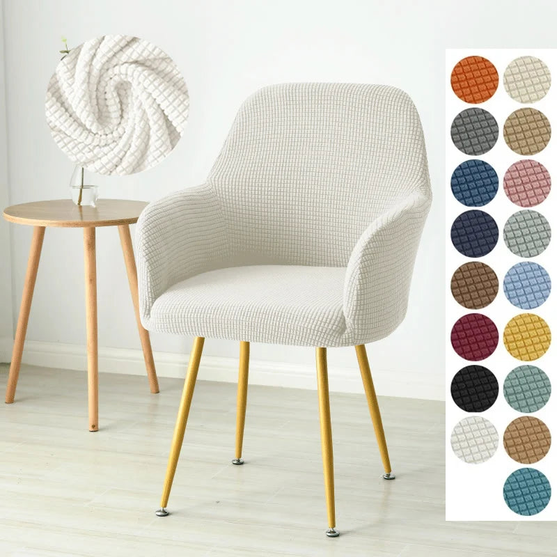 1/4/6pcs Elastic Polar Fleece High Arm Chair Covers Dining Adjustable Armchair Covers Hotel Bar Seat Slipcovers for Home Wedding