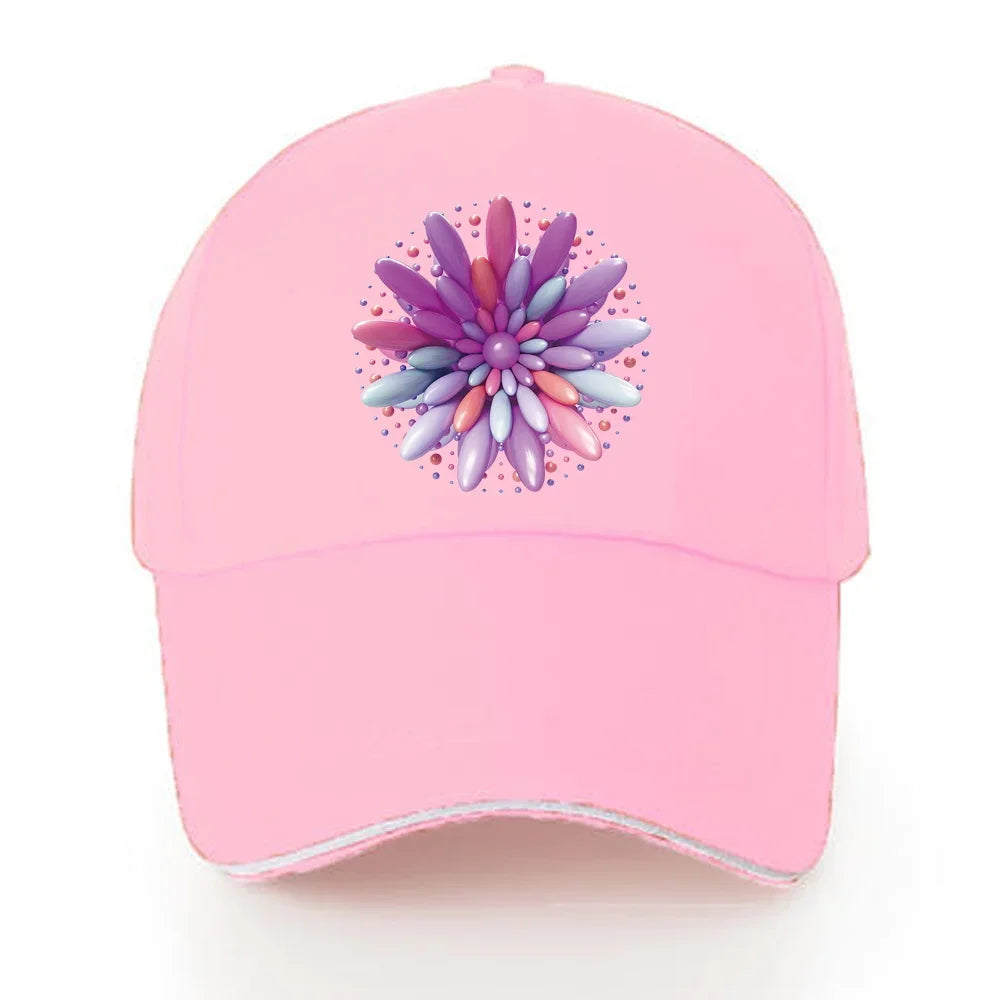 Baseball Caps Women Walking Visors Hat Autumn Outdoor Hats Unisex Adjustable Cotton Summer Sun Visors 3D Series Print Cap