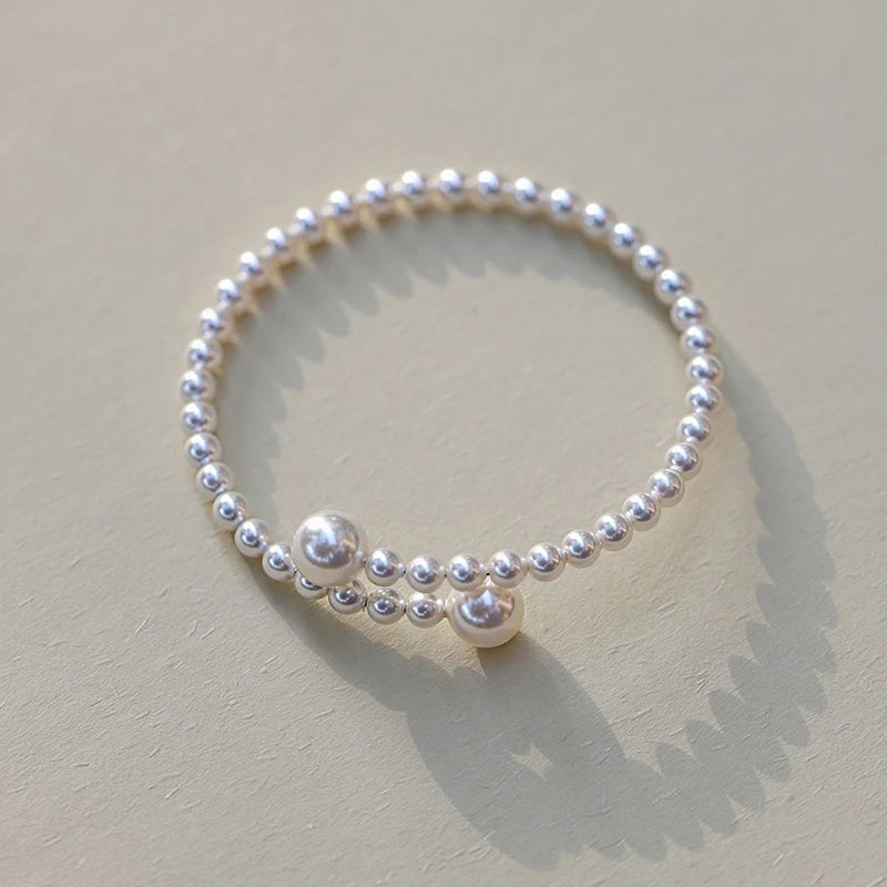 1PCS Imitation Pearl Bracelet Stretchable Pearl Bracelet Pearl Bracelet For Women Bridal Jewelry Gift