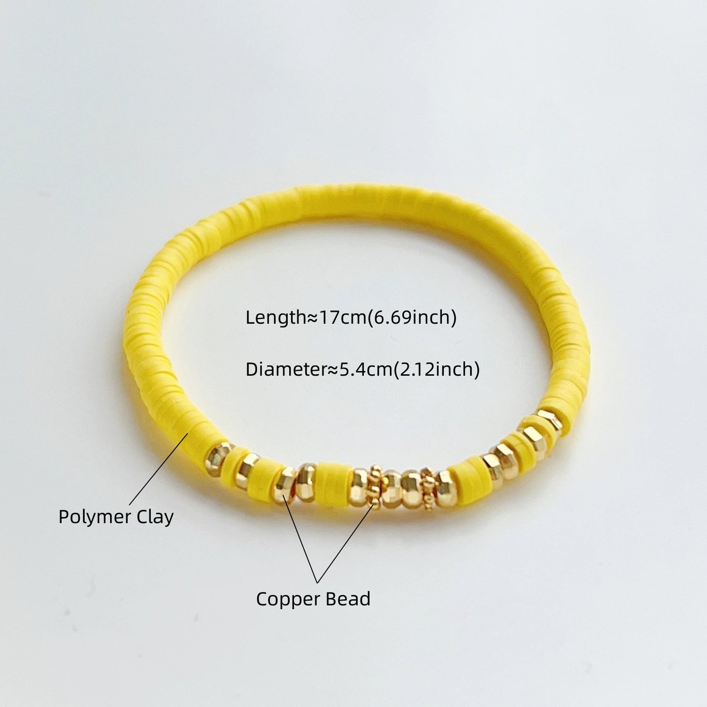 Hemasa  Polymer Clay Beads   with  Gold Colour Space  Beads  for Women