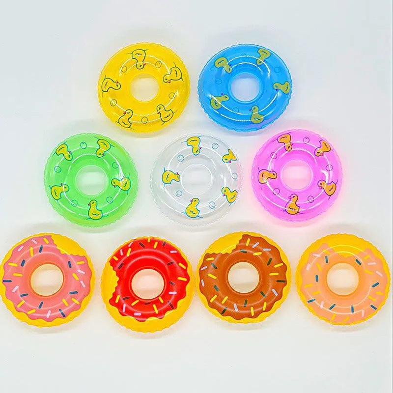 Hemasa 20PCS inflatable mini  Donut swimming rings water games /swimming ring toys