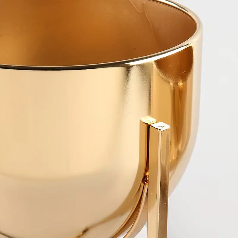 Modern Hotel Gold Metal Flower Vase Centerpiece Flower Pot Decoration Wedding Event