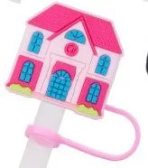 Accessories for Stanley Cup 7-8mm Pink Barbie Straw Sleeve Cup for Tumbling Cups Chrietmas Gift