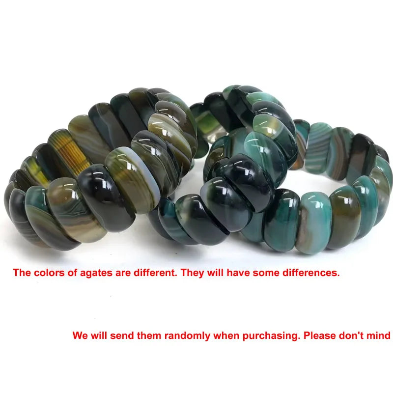 natural botswana agates/Red Blue Sardonyx stone beads bracelet natural gem stone bangle fine jewelry woman for gift wholesale !