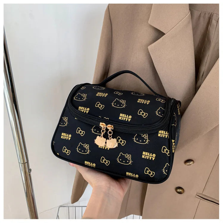 Hemasa Hello Kitty Makeup Bag  /Cosmetic Bags / Makeup Pouch Cute Travel Organizer Toiletry Box Make Up Cases