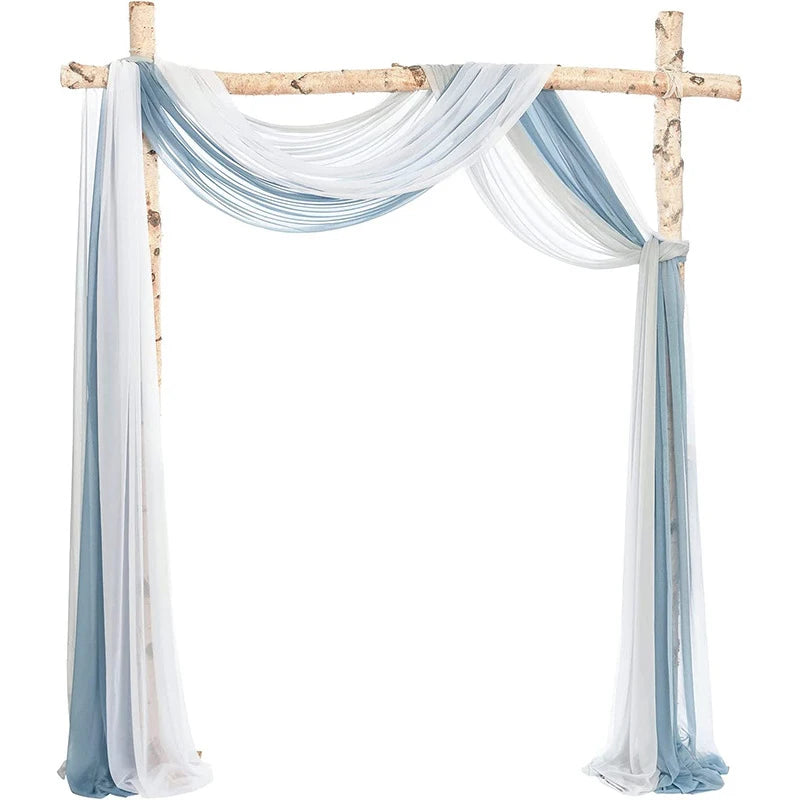 YeeNanee Deluxe Wedding Arch Flowers White Red Artificial Floral Swags for Country Wedding Ceremony Arbor Backdrop Decoration