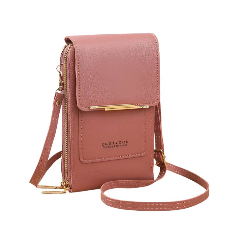 Hemasa  Touch Screen Lock Cell Phone Bag/ Women's Mobile Phone Card Holder Crossbody Shoulder Bag