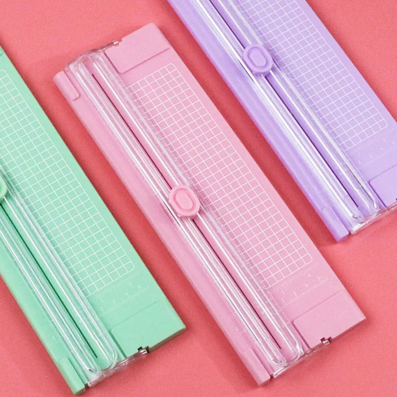 Hemasa A4 Paper Trimmer with Security Safeguard & Side Ruler Portable Straight Edge Cutter for Scrapbooking Craft Paper, Photos, Label