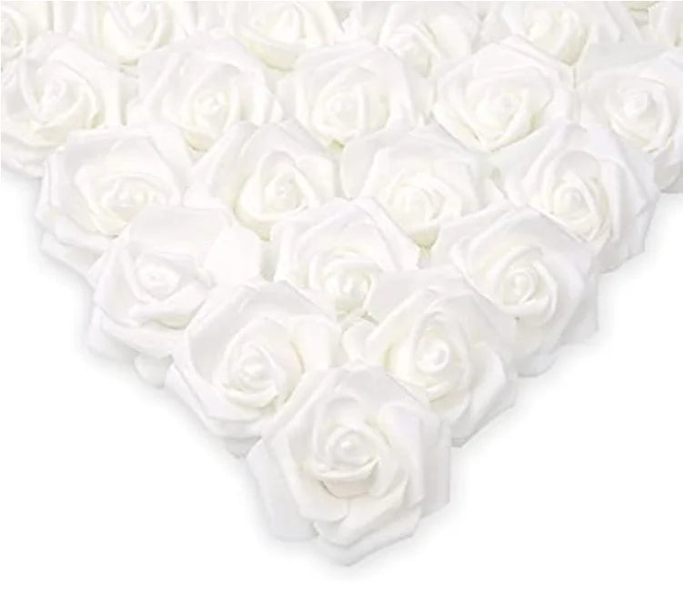 10/20/50Pcs Artificial Foam Rose Flowers PE Fake Flower for Home Room Dceor Wedding Party Halloween Thanksgiving Christmas Decor