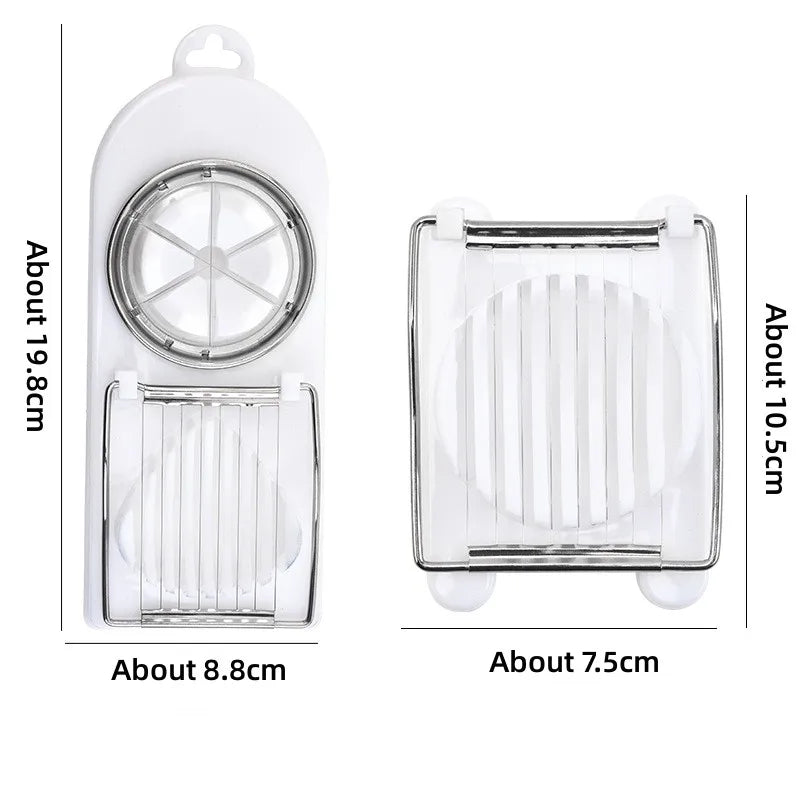 Hemasa Stainless Steel Egg Slicer Sectioner Cutter Mold Flower-Shape Luncheon Meat Cutter Kitchen Gadgets