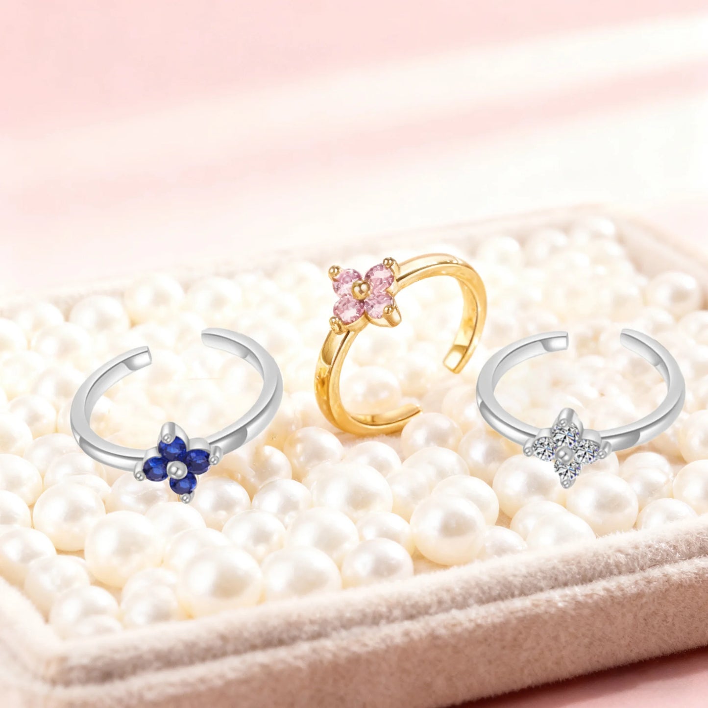 New Gold Plated Color Zircon Toe Ring High Quality Non Fading Jewelry Fashion Luxury Accessories Women's Summer Gift