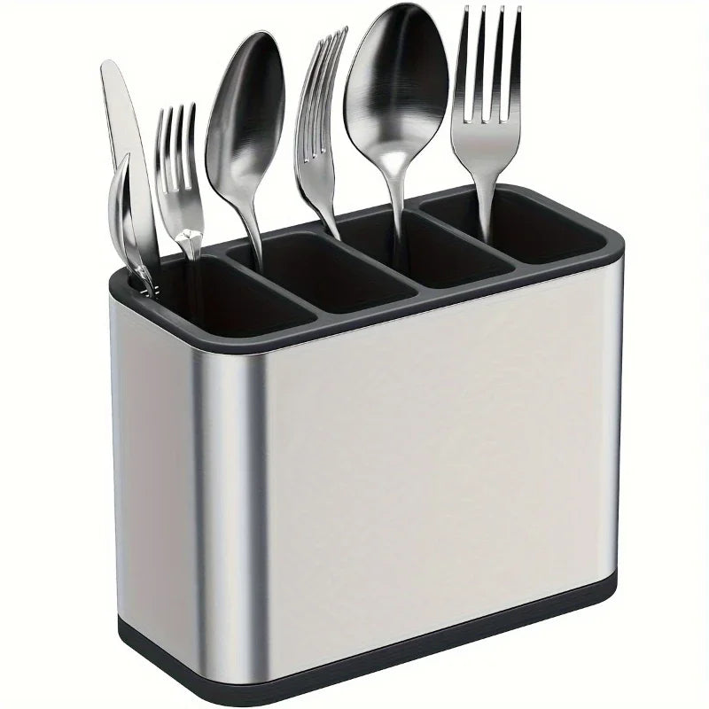 Tejesa Kitchen Cutlery Organizer Knife Stand Plastic Drain Storage Holder Spoon Fork Chopstick Kitchenware Cooking Tool Tray Shelf Box