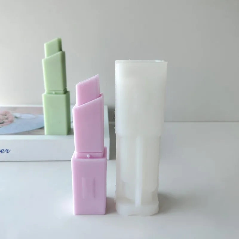 DIY Lipstick Luxury Silicone Mold Handmade Aroma Candle Plaster Ornaments Mould Candle Making Supplies Home Decor