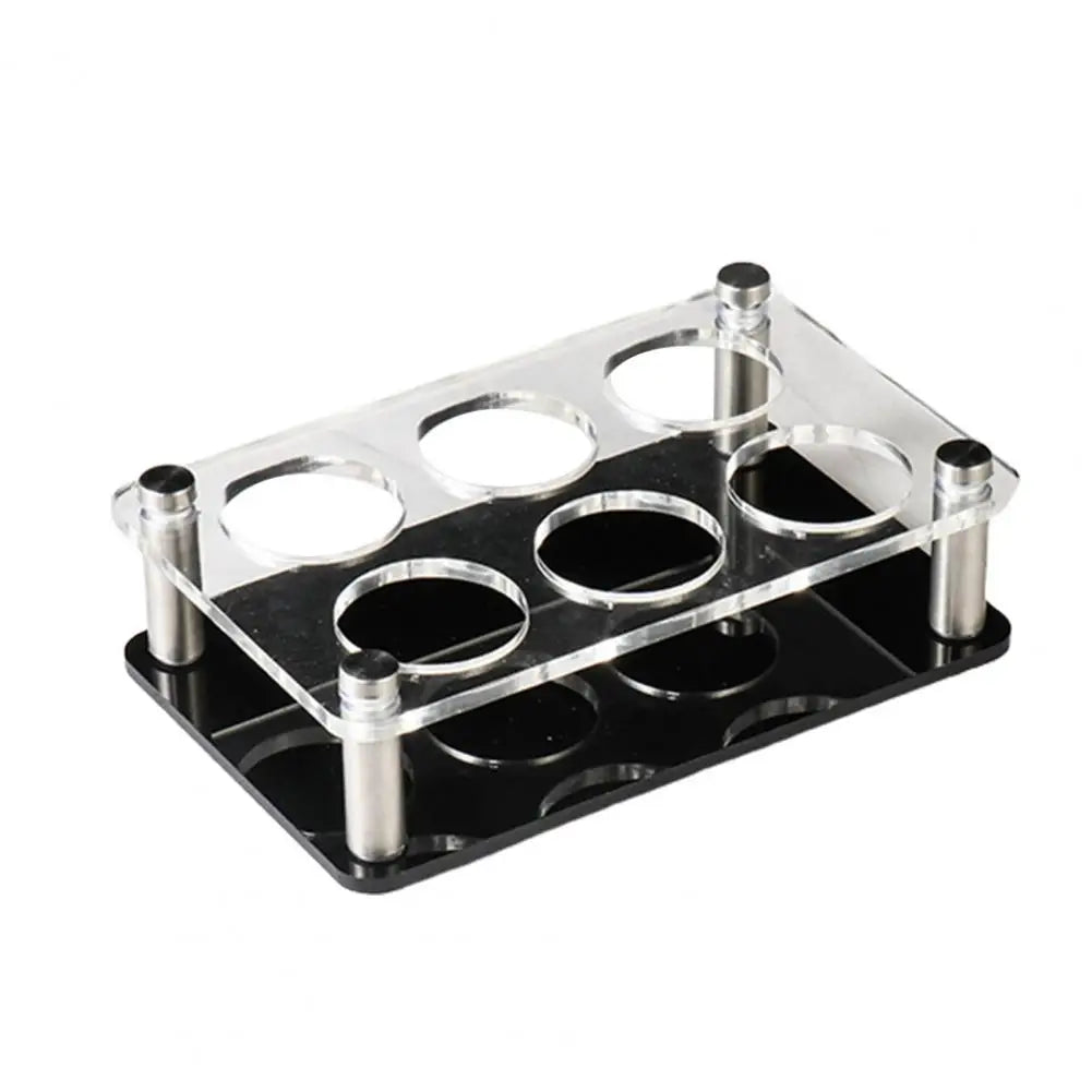 6/12 Holes Wine Cup Rack Transparent Square Shot Glass Holder Acrylic Shelf Tray For Tequila Liqueurs Whiskey Stand Bar Supplies