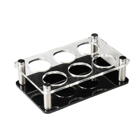 6/12 Holes Wine Cup Rack Transparent Square Shot Glass Holder Acrylic Shelf Tray For Tequila Liqueurs Whiskey Stand Bar Supplies