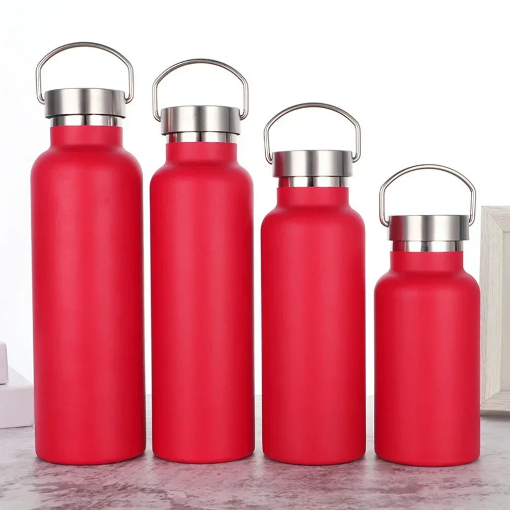 Hemasa Stainless Steel  Tumbler Cups with Lid Portable Outdoor Vacuum Flask Children's Water Bottle 350ML/ 500ML/ 750ML