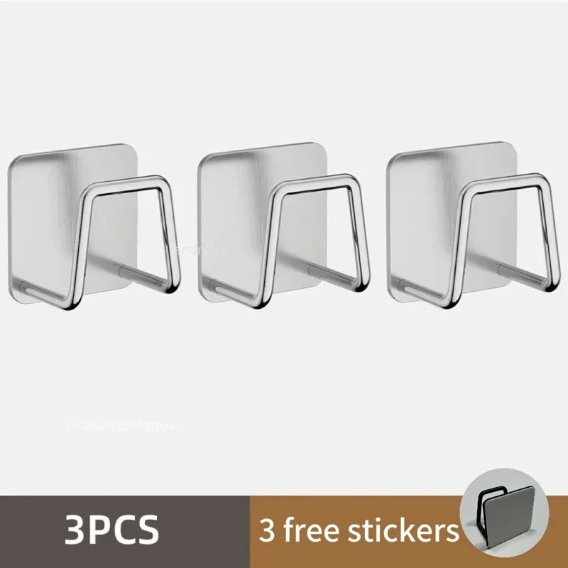 Hemasa  1/3/6pcs Stainless Steel Sink Sponge Rack For Sponge Steel Wire Ball Draining Paste The Inner Wall Of The Sink Kitchen Supplies