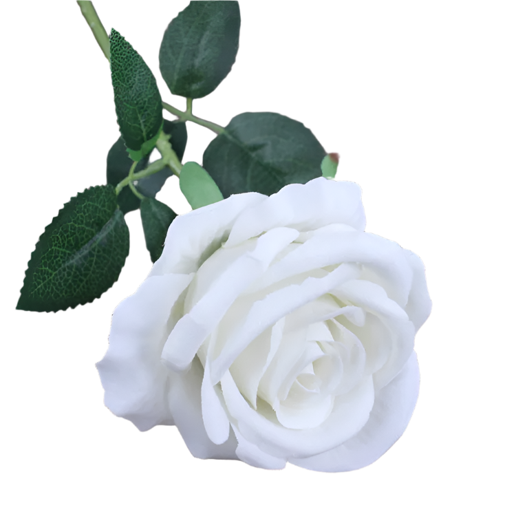 Hemasa 10Pcs Artificial Velvet Rose Flower Branch Wedding Decor Party Scence Layout Bride Holding Flowers Home Decoration Rose Flowers
