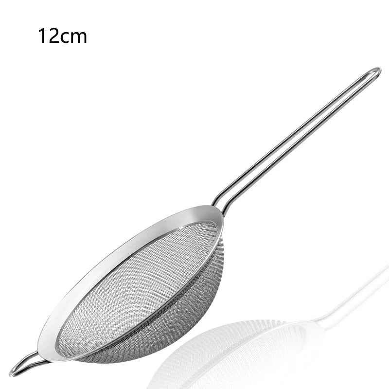 Hemasa 3/4Pcs /Set Stainless Steel Wire Fine Mesh Oil Strainer Flour Colander Sieve Sifter Pastry Baking Tools