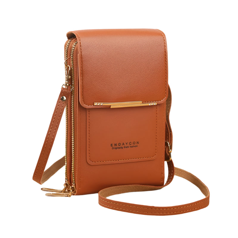 Hemasa  Touch Screen Lock Cell Phone Bag/ Women's Mobile Phone Card Holder Crossbody Shoulder Bag