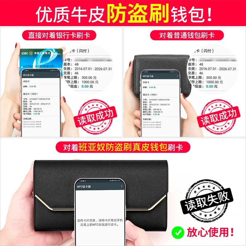 Fashion Women's Wallet Credit Card Holder High Quality PU Leather Wallet For Women Luxury Long Hasp 3 Fold Coin Purses Female