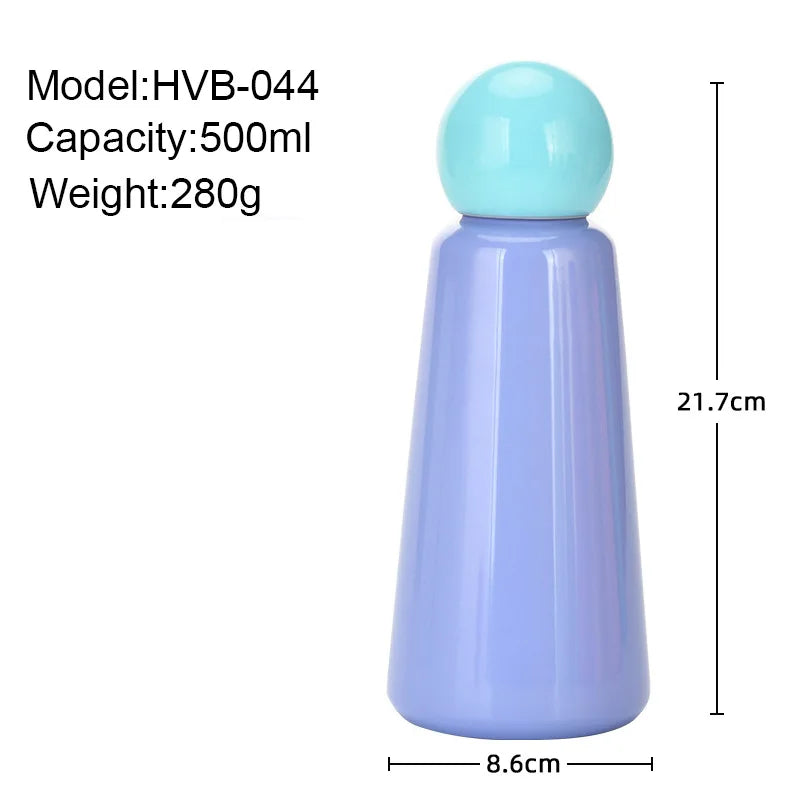 Hemasa 500ML Cup Double Stainless Steel Vacuum Protects Heat And Cold Creative Household  Outer Double Deck WATER BOTTLE