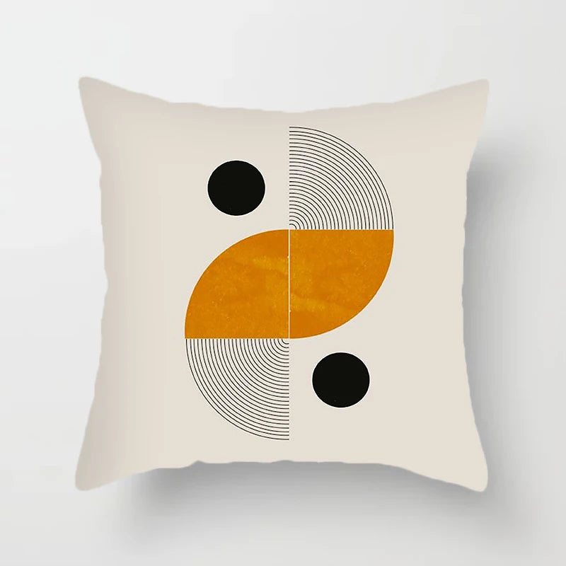 Hemasa Abstract Geometric Decorative Pillowcase Sofa Cushion Cover Soft Throw   Home Office Bedroom