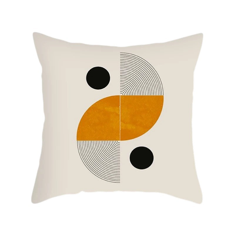 Hemasa Abstract Geometric Decorative Pillowcase Sofa Cushion Cover Soft Throw   Home Office Bedroom