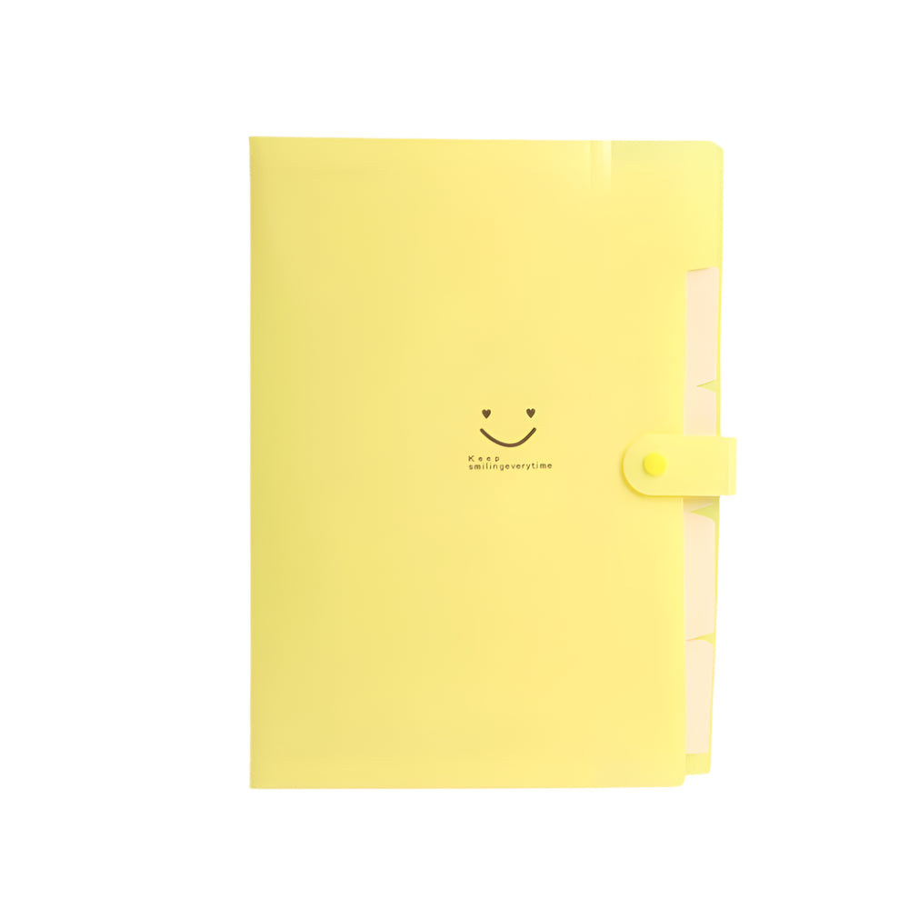 Hemasa 5page Classic File Folders - A4 Document Storage Bags with Plastic Material and Test Roll Holder