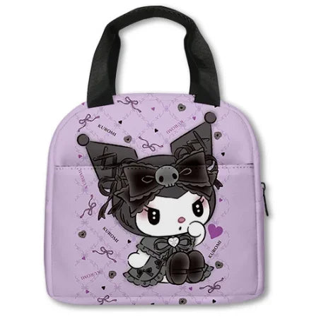 MINISO Cartoon Insulated Cinnamon Dog Kuromi Portable Lunch Bag Lunch Box Bag Student Office Workers Bring Meal Storage Bag