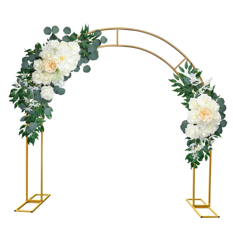 Tejesa Artificial Flower Wedding Arch Door Frieze Decoration Bohemian Large Flower Pendant Wedding Ceremony Christmas Door Floral Decor