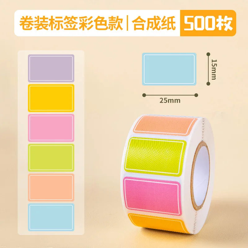 Colorful Label Stickers Waterproof Self-Adhesive Logo Handwritten Name Name Stickers Index Stickers 500 Stickers