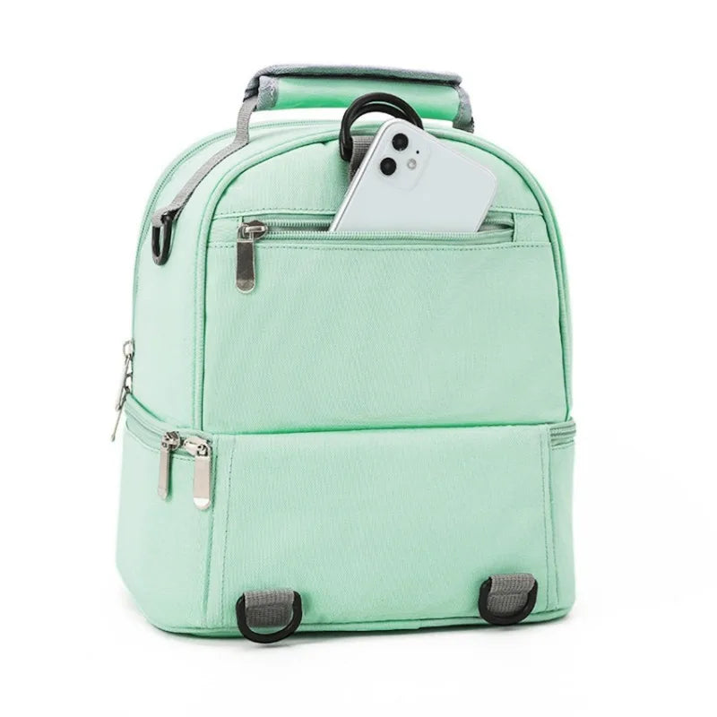 Hemasa Lunch Bag Food Thermal Box Waterproof Office Cooler Lunchbox with Shoulder Strap Insulated Case