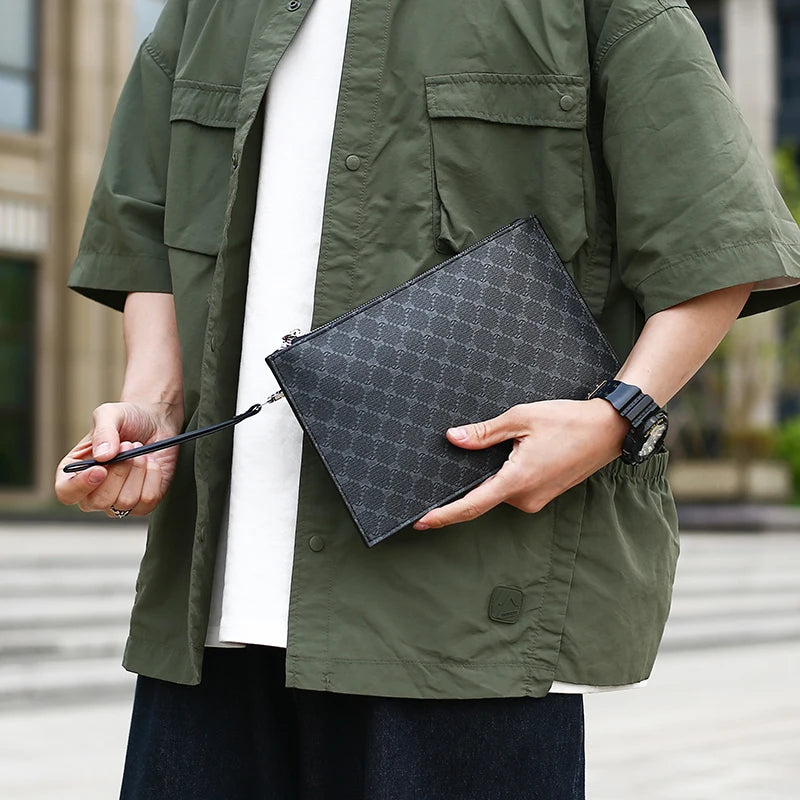 Tejesa  Soft PU Leather Men Day Clutch High Quality Business Men Cardholder Case Casual Male Money Handbag Clutch Bag Phone Bag