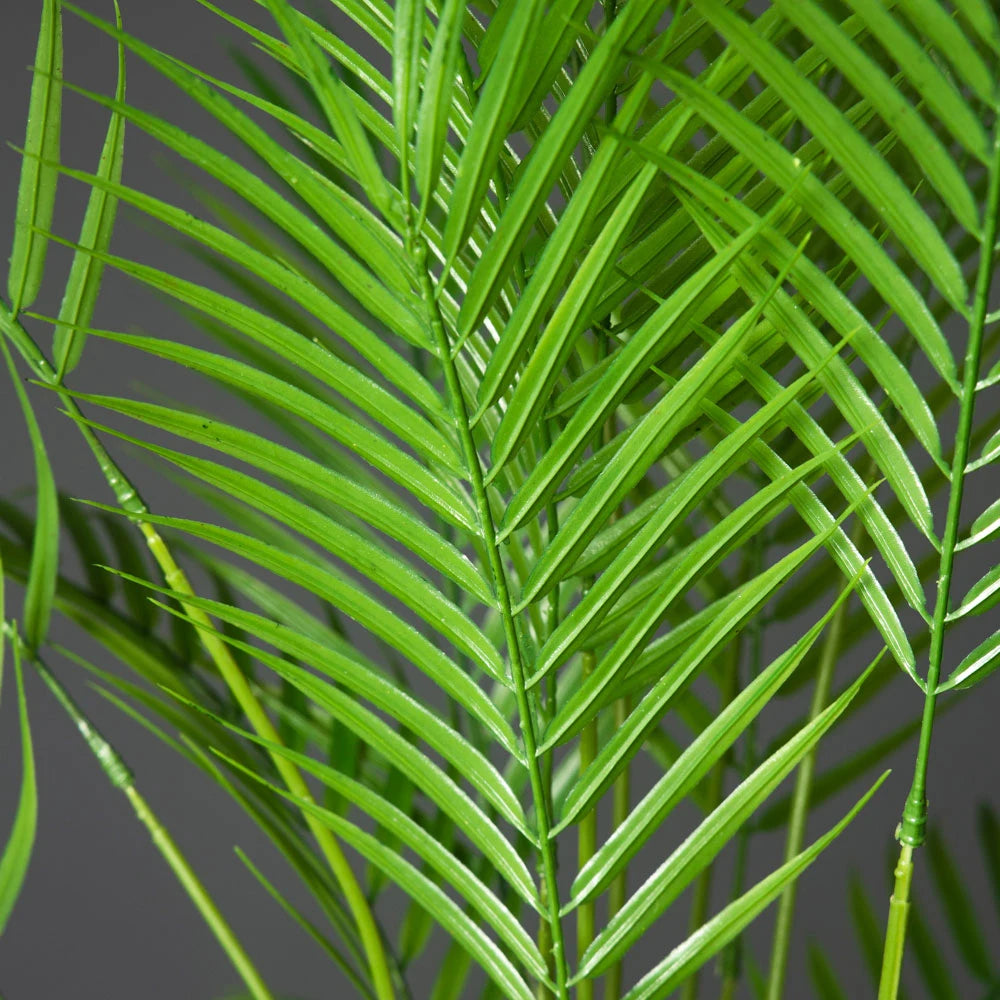 50-120cm Large Artificial Tropical Plant Fake Palm Leaves Plastic Green Coconut Tree Branch for Office Hotel Home Garden Decor