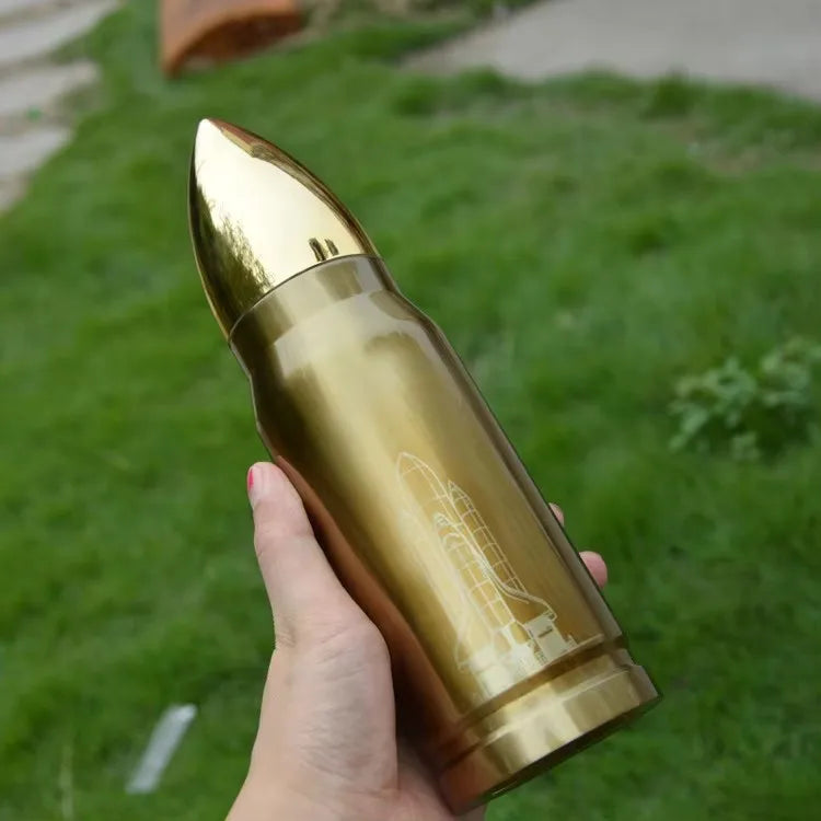 Hemasa 500ml Bullet Shape  Stainless Steel Water Bottle  for Coffee/Drinking /Gift