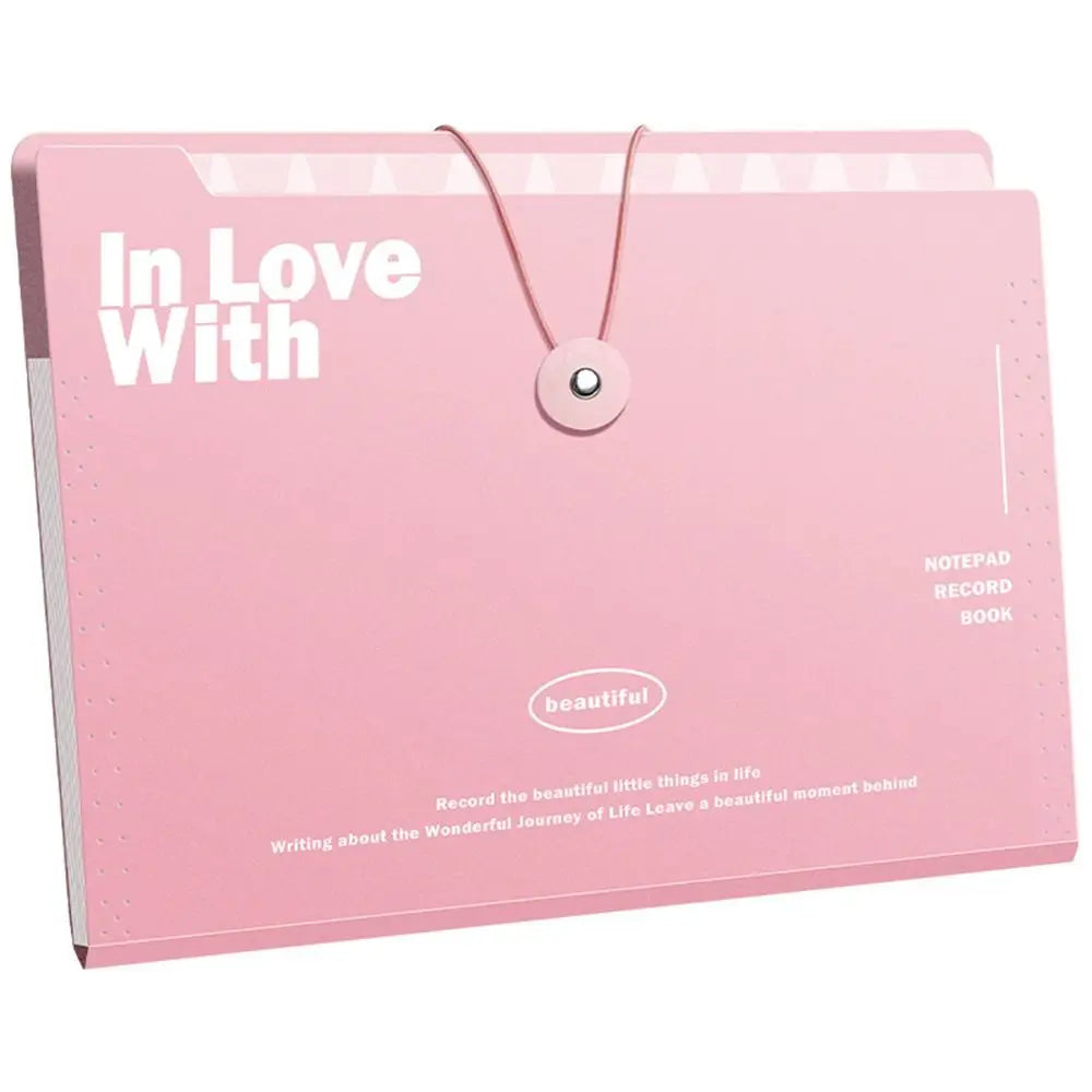 Hemasa A4 5/8/12 Pockets File Folder Test Paper Storage Folder Portable Waterproof File Organizer Large Capacity Classified Portfolio