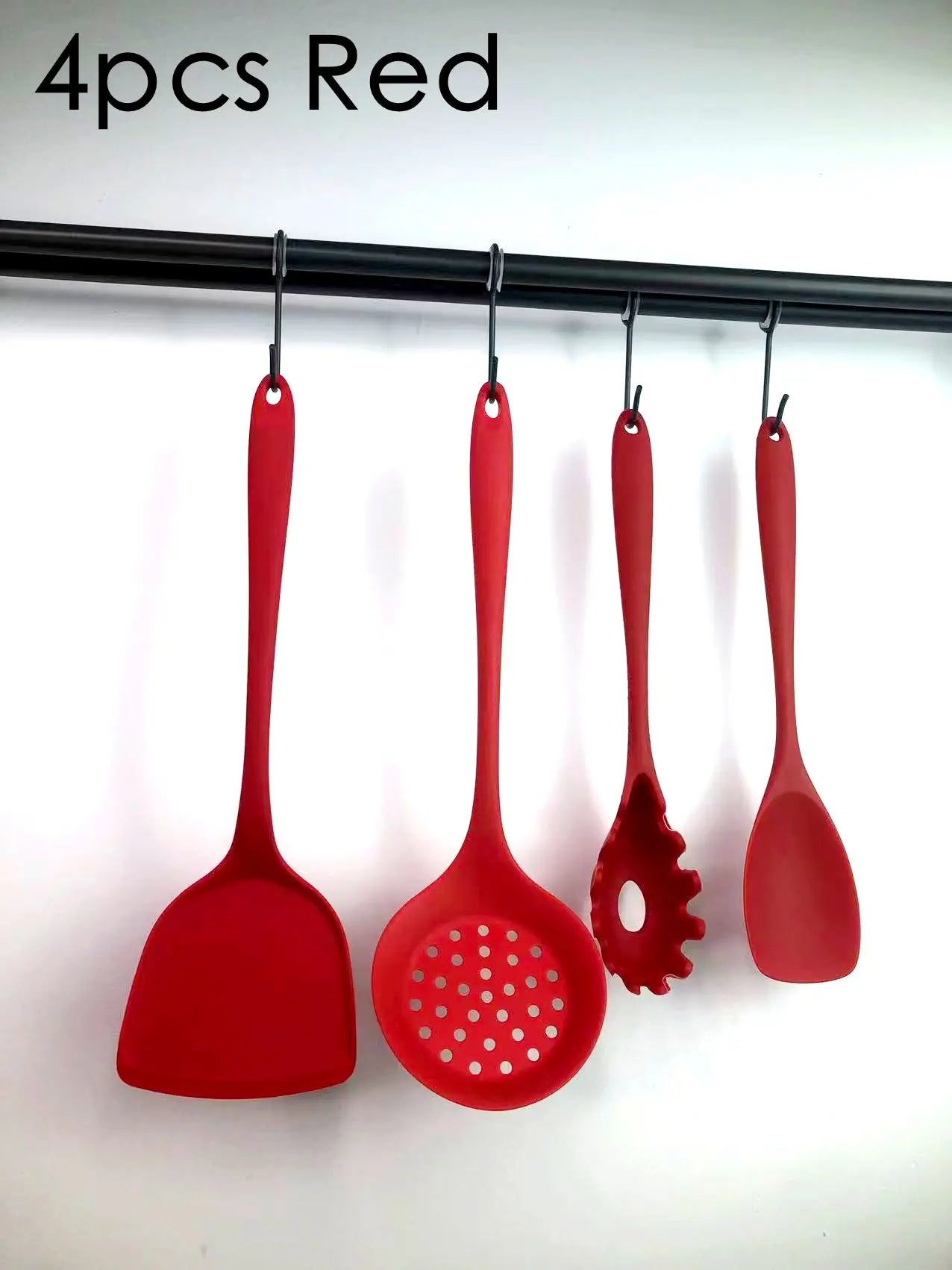 1/4/8pcs Non-Stick Pans Silicone Spatula Soup Ladle Slotted Spoon Cooking Tools for Kitchen Kitchen Utensil