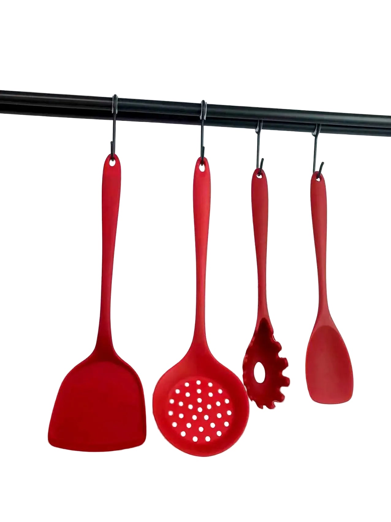 Tejesa 1/4/8pcs Non-Stick Pans Silicone Spatula Soup Ladle Slotted Spoon Cooking Tools for Kitchen Kitchen Utensil