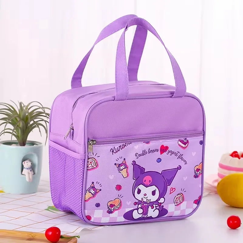 Hemasa Insulated Bag for Kids Cute Cartoon My Melody Kuromi Lunch Box Bag