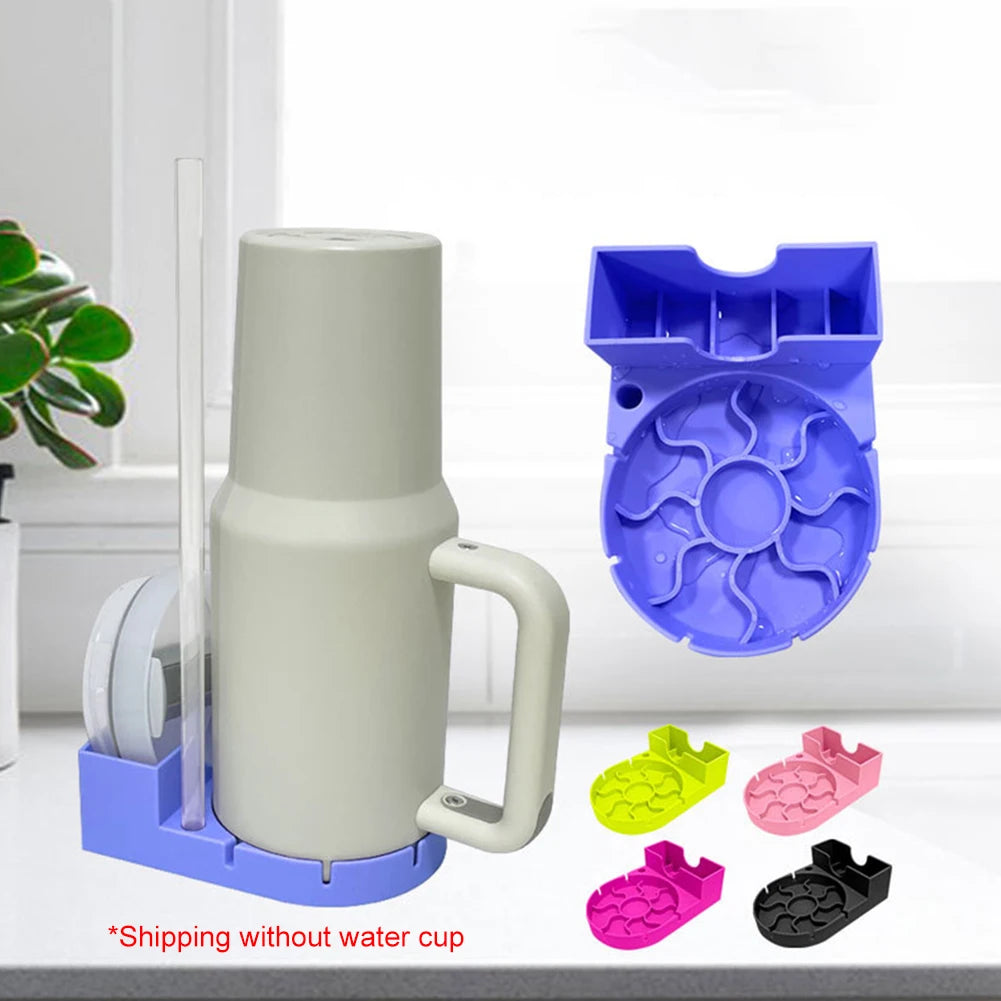 Hemasa Silicone Tumbler Drying Station Non-Slip Bottle Water Filter Rack Sports Bottle Drainer Stand