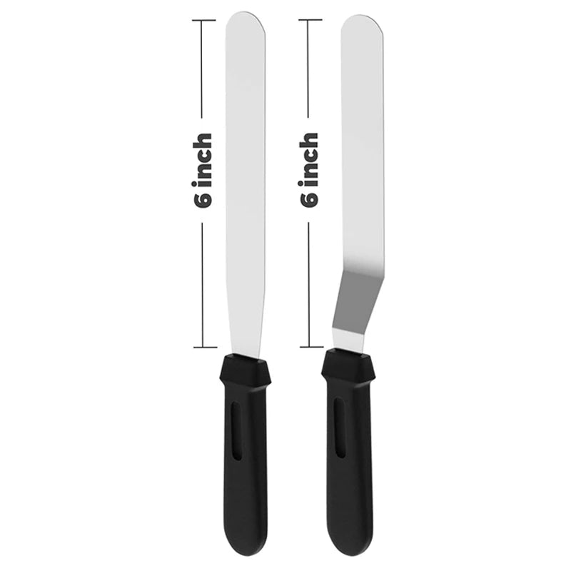 Tejesa 27cm Stainless Steel Cream Spatula Icing Smoother Frosting Knife /Cake Decorating Cake Butter Baking Kitchen Accessories