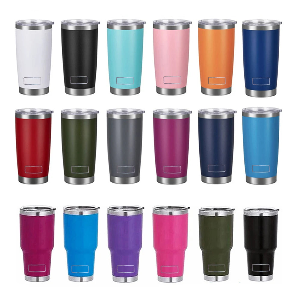 Hemasa 30oz 20oz Stainless Steel Tumblers  / Travel Glass Coffee Mug Double Wall Water Bottle