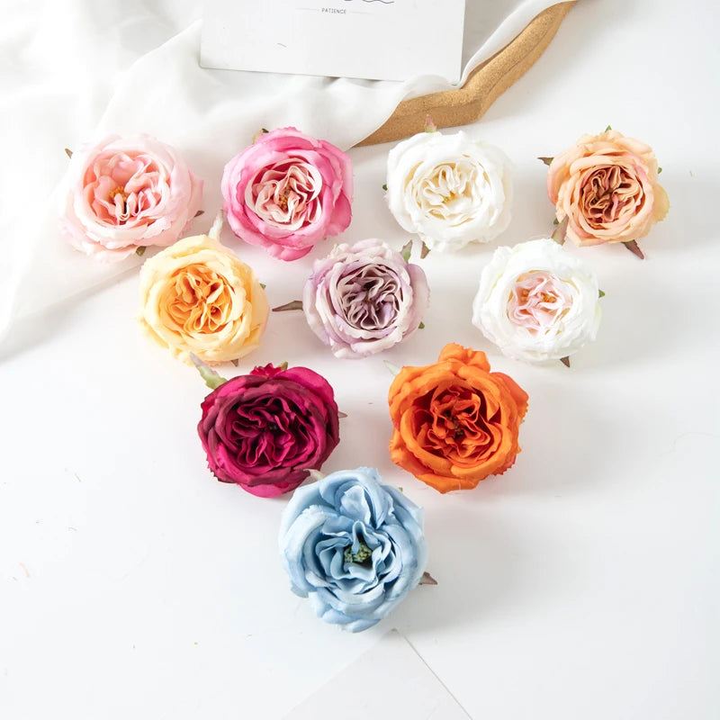 Artificial Flowers Silk Peony Home vase table Party Wedding Decoration Outdoor Garden Christmas Wreaths Flower Wall Scrapbooking