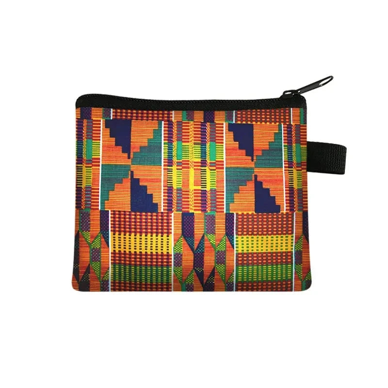 Tejesa Geometric Design Portable Card Bag Coin Key Storage Bags Hand Bag Small Square Bag Coin Purse Pochette Sac Billetera Wallet