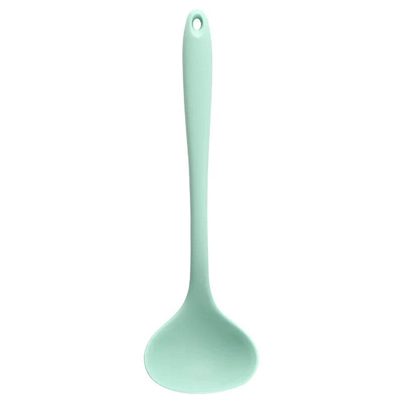 Hemasa Long Handle Silicone Soup Spoon Large Ramen Noodles Tablespoons Hot Pot Porridge Ladle Scoop Kawaii Japanese Kitchen Utensils