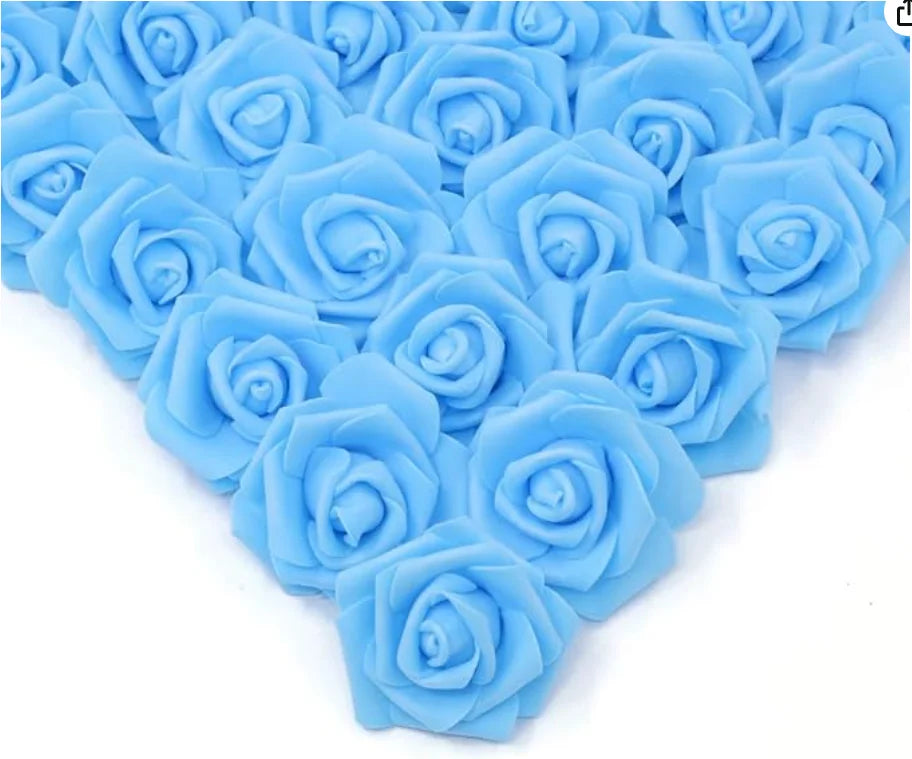 10/20/50Pcs Artificial Foam Rose Flowers PE Fake Flower for Home Room Dceor Wedding Party Halloween Thanksgiving Christmas Decor