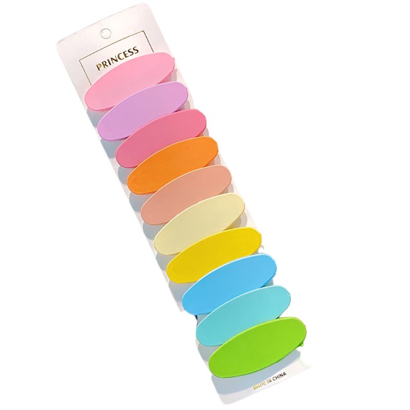 Hemasa 10Pcs/Set Little Girls Snap Hair Clips Candy Color Metal Barrettes BB Hairpin For Children Woman Styling Hair Accessories