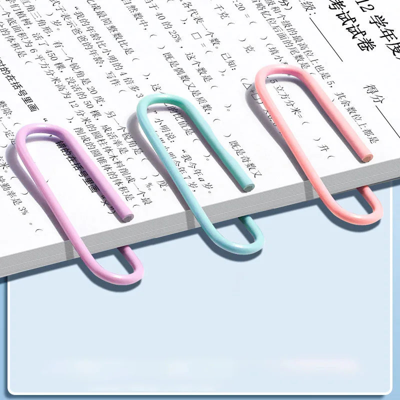 Hemasa 160 pcs silver paper clips office supplies paper clip large file bookmark paper clip organizer stationery stainless steel